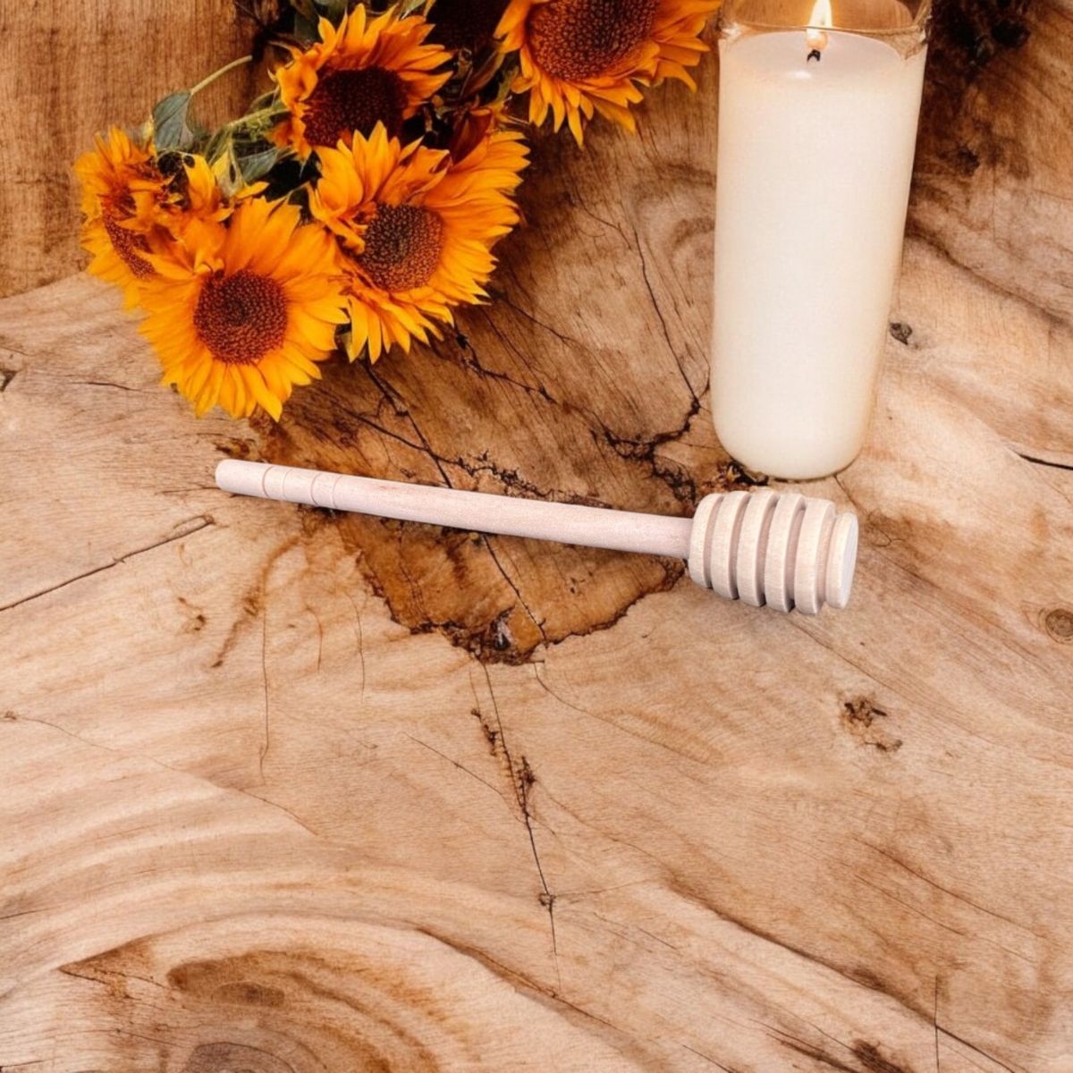 Wooden Honey Dipper – The Perfect Honey Drizzler for Your Table