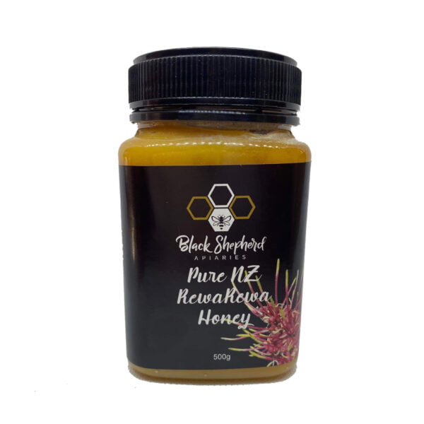 Black Shepherd Apiaries Rewarewa Honey