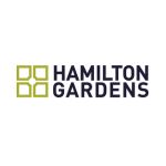 Hamilton Gardens logo indicating they are a stockist of our Black Shepherd Apiaries honey products, supporting local producers in a beautiful botanical setting.